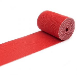 Guma dziana w kolorze czerwonym do odzieży roboczej i wyrobów technicznych.